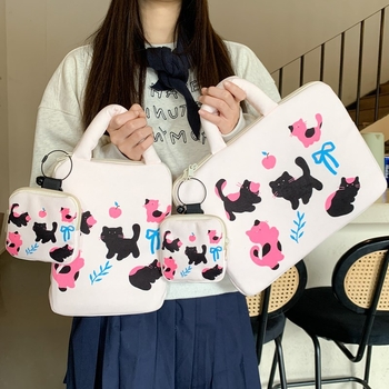 Tabletta táska belső zsebbel - könnyű poliészter védőtok, lélegző, kopásálló, uniszex