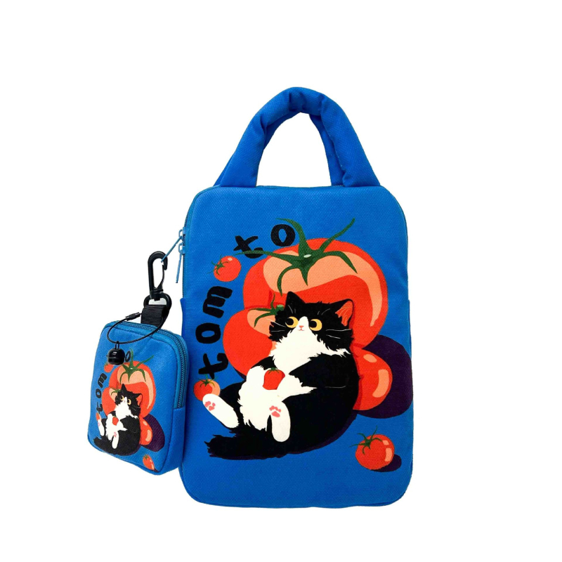 Tabletta táska belső zsebbel - könnyű poliészter védőtok, lélegző, kopásálló, uniszex