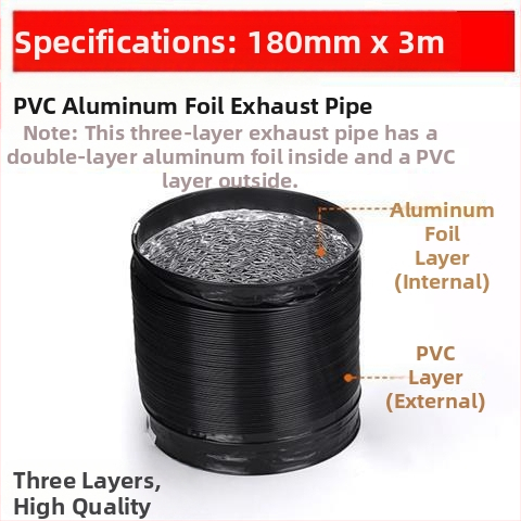 Кухненска изпускателна тръба, удебелена тройслойна тръба, телескопична, свързваща
