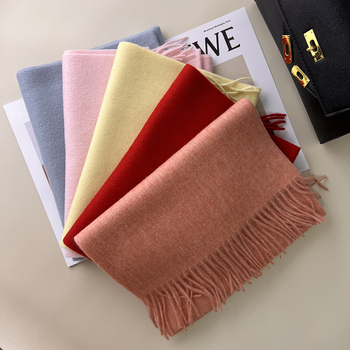 Qianzhu 100% μαλλί για γυναίκες, warp-knit ύφανση, ζεστό χειμερινό στυλ 2025