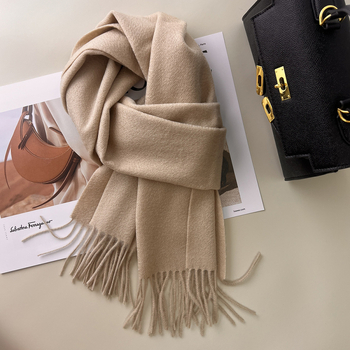 Qianzhu 100% μαλλί για γυναίκες, warp-knit ύφανση, ζεστό χειμερινό στυλ 2025