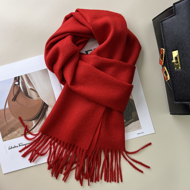 Qianzhu 100% μαλλί για γυναίκες, warp-knit ύφανση, ζεστό χειμερινό στυλ 2025