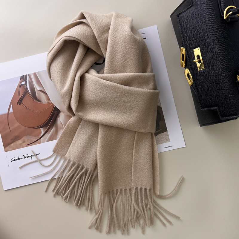 Qianzhu 100% μαλλί για γυναίκες, warp-knit ύφανση, ζεστό χειμερινό στυλ 2025