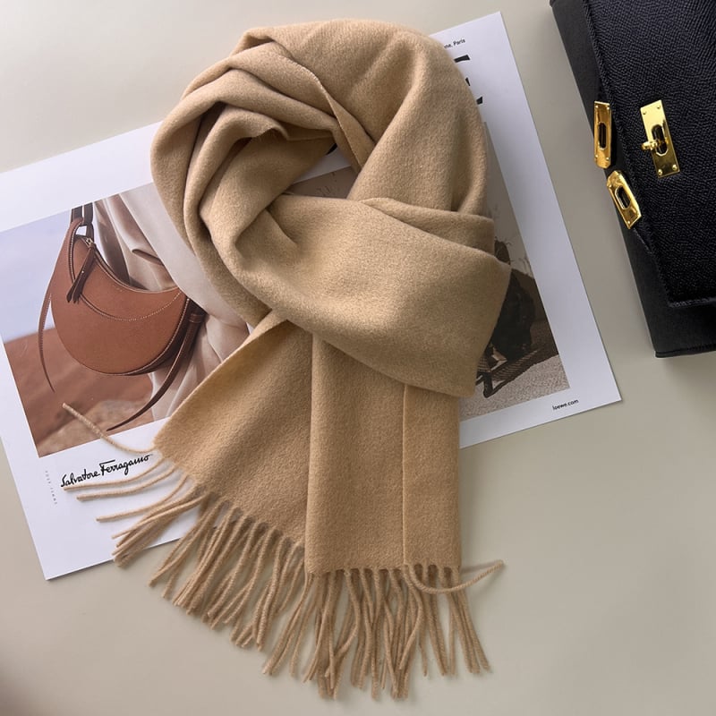 Qianzhu 100% μαλλί για γυναίκες, warp-knit ύφανση, ζεστό χειμερινό στυλ 2025