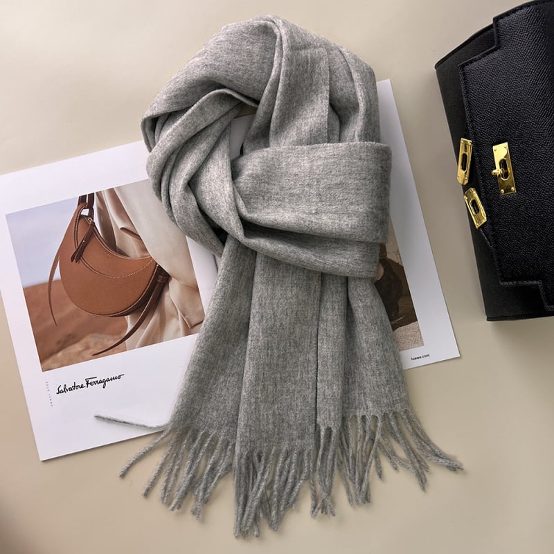 Qianzhu 100% μαλλί για γυναίκες, warp-knit ύφανση, ζεστό χειμερινό στυλ 2025