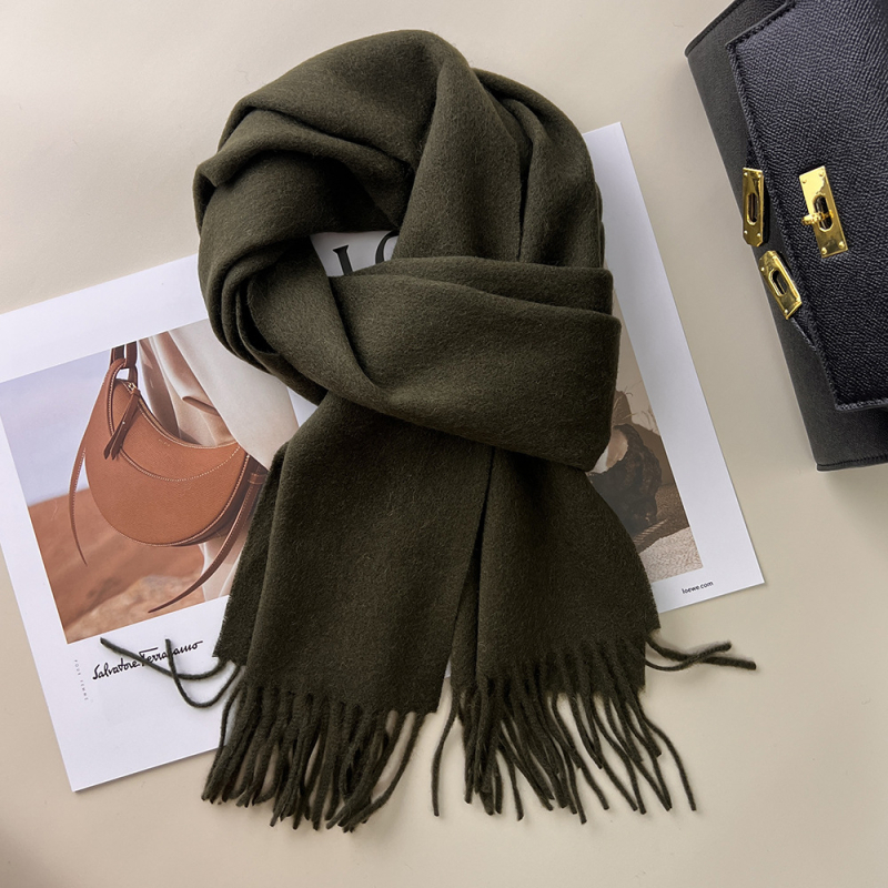 Qianzhu 100% μαλλί για γυναίκες, warp-knit ύφανση, ζεστό χειμερινό στυλ 2025