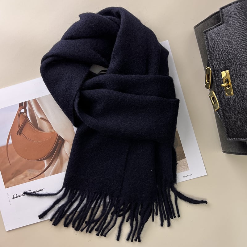 Qianzhu 100% μαλλί για γυναίκες, warp-knit ύφανση, ζεστό χειμερινό στυλ 2025