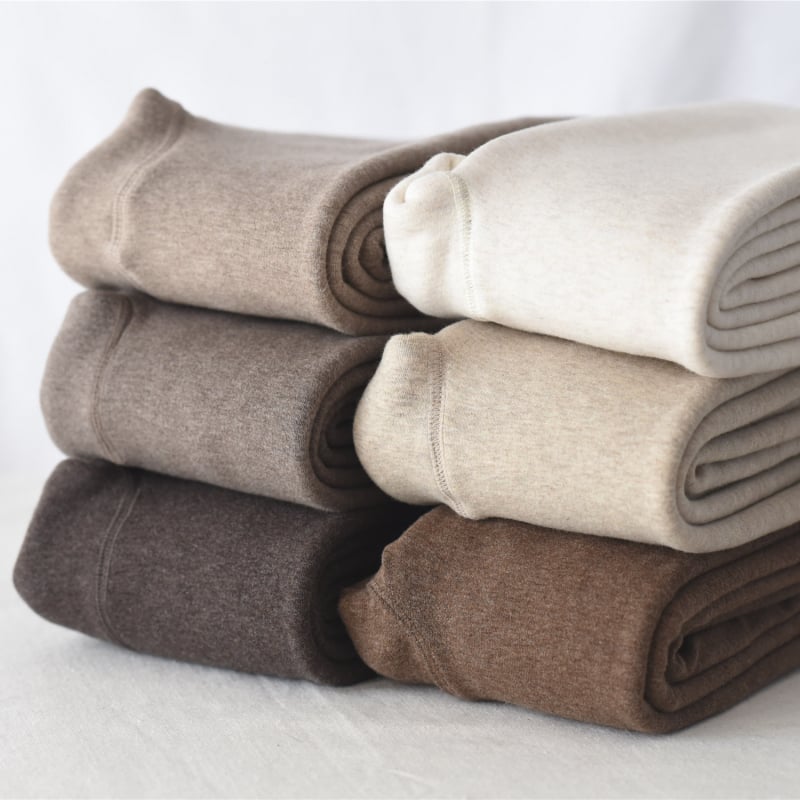 Női fleece-beleölt melegítő leggings pamut anyagból, magas rugalmasság, karcsúsító hatás