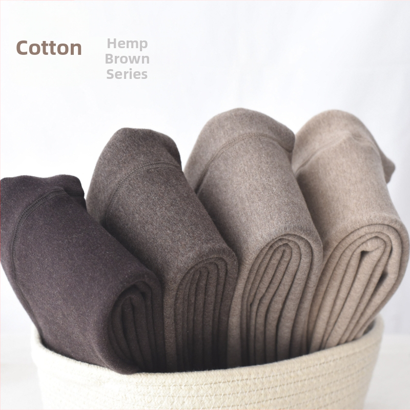 Női fleece-beleölt melegítő leggings pamut anyagból, magas rugalmasság, karcsúsító hatás