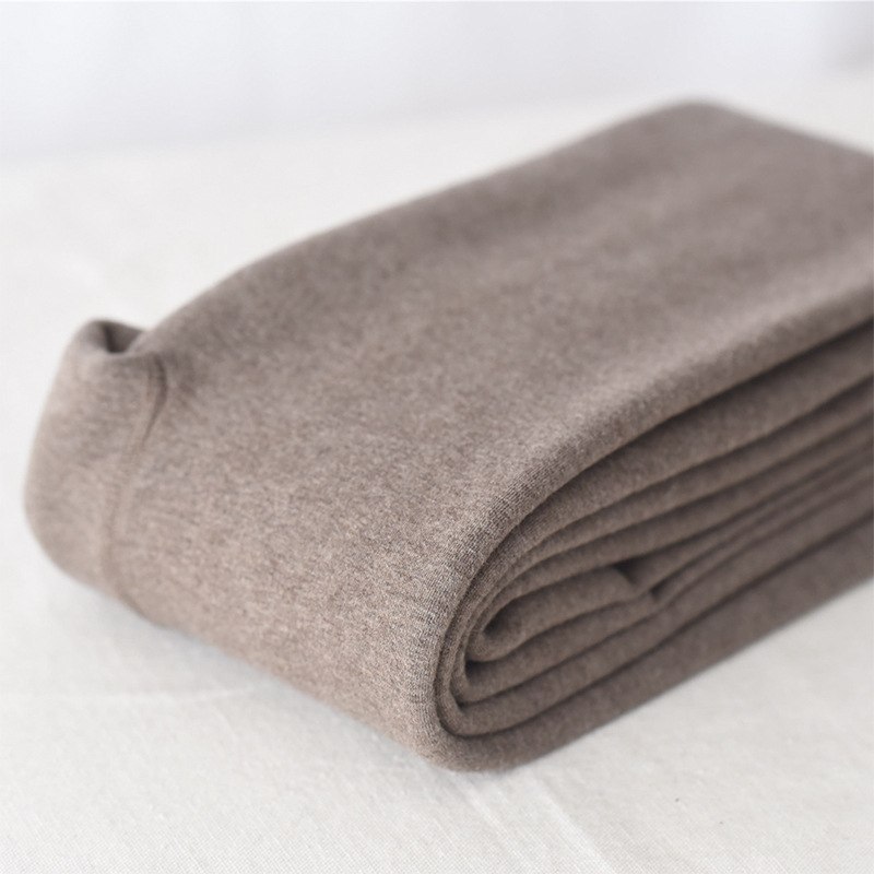 Női fleece-beleölt melegítő leggings pamut anyagból, magas rugalmasság, karcsúsító hatás