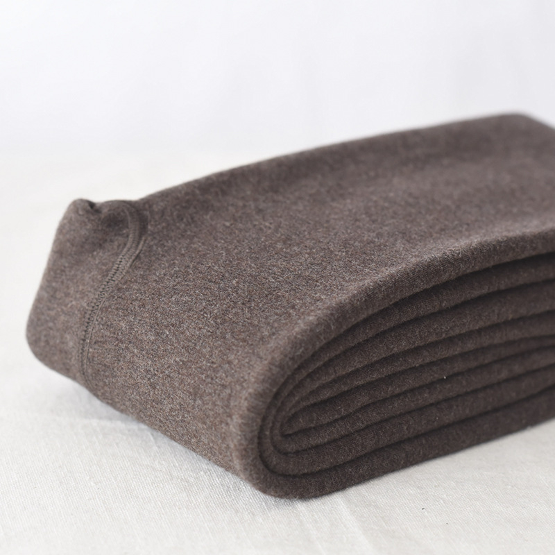 Női fleece-beleölt melegítő leggings pamut anyagból, magas rugalmasság, karcsúsító hatás