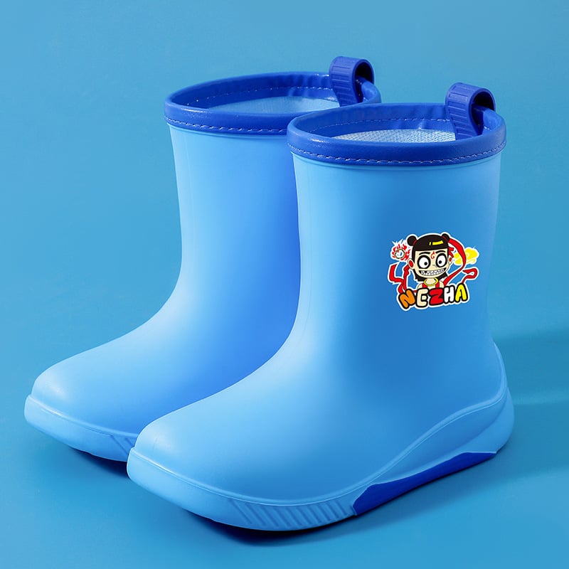 PVC gyerek esőcsizma, középső csőmagasság, vízálló, 4–12 éveseknek