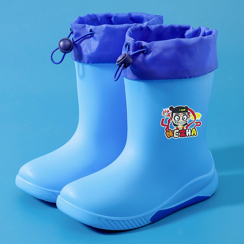 PVC gyerek esőcsizma, középső csőmagasság, vízálló, 4–12 éveseknek