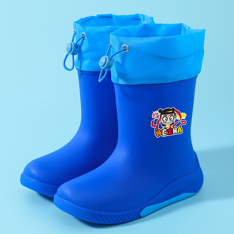 PVC gyerek esőcsizma, középső csőmagasság, vízálló, 4–12 éveseknek
