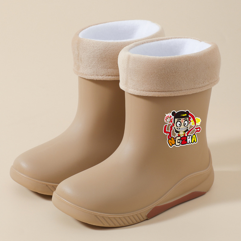 PVC gyerek esőcsizma, középső csőmagasság, vízálló, 4–12 éveseknek