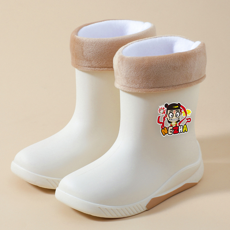 PVC gyerek esőcsizma, középső csőmagasság, vízálló, 4–12 éveseknek