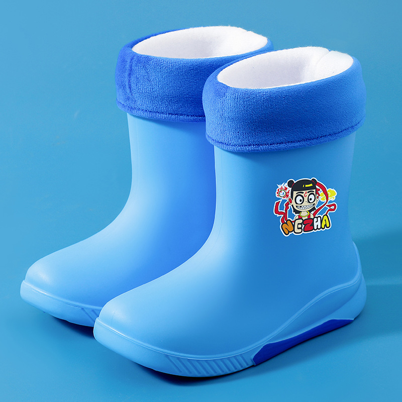 PVC gyerek esőcsizma, középső csőmagasság, vízálló, 4–12 éveseknek