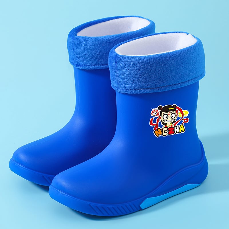 PVC gyerek esőcsizma, középső csőmagasság, vízálló, 4–12 éveseknek