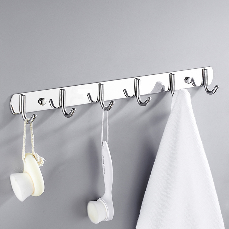 304 rozsdamentes acél törölközőtartó, skandináv stílus, modern minimál, fényes felület, készlet 2-6 darabos, DARXINEE