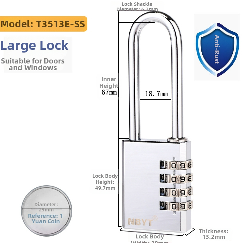 Ράβδος κλειδώματος από ανοξείδωτο χάλυβα για αποσκευές και ντουλάπες, μοντέλο C09-SS; υλικό ράβδου: ανοξείδωτος χάλυβας; πάχος ράβδου: 3 mm; απόσταση ράβδων: 9 mm; εφαρμογές: αποσκευές με φερμουάρ, συρτάρια, ντουλάπες, γυμναστήριο