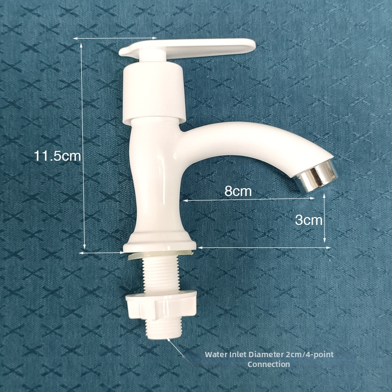 Plastový kohútik na horúcu a studenú vodu pre umývadlo a kuchynský drez, keramický diskový ventil, CE certifikát