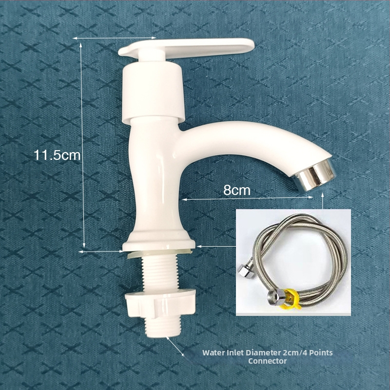 Plastový kohútik na horúcu a studenú vodu pre umývadlo a kuchynský drez, keramický diskový ventil, CE certifikát