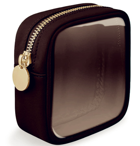 Geantă de cosmetice din PVC, cu model în carouri, căptușită cu material textil, impermeabilă și portabilă pentru depozitare acasă