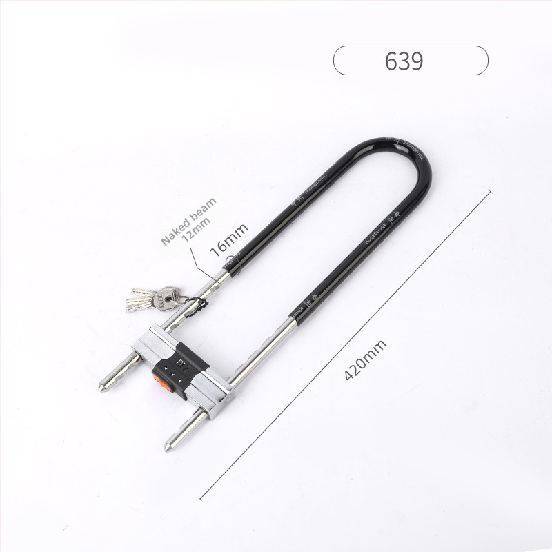 Κλειδαριά κωδικού σε U-σχήμα με διπλό άνοιγμα για γυάλινες πόρτες, με πλήρες μεταλλικό φινίρισμα, μάρκα Zhongzhou/Black Moon, μοντέρνος μινιμαλιστικός σχεδιασμός