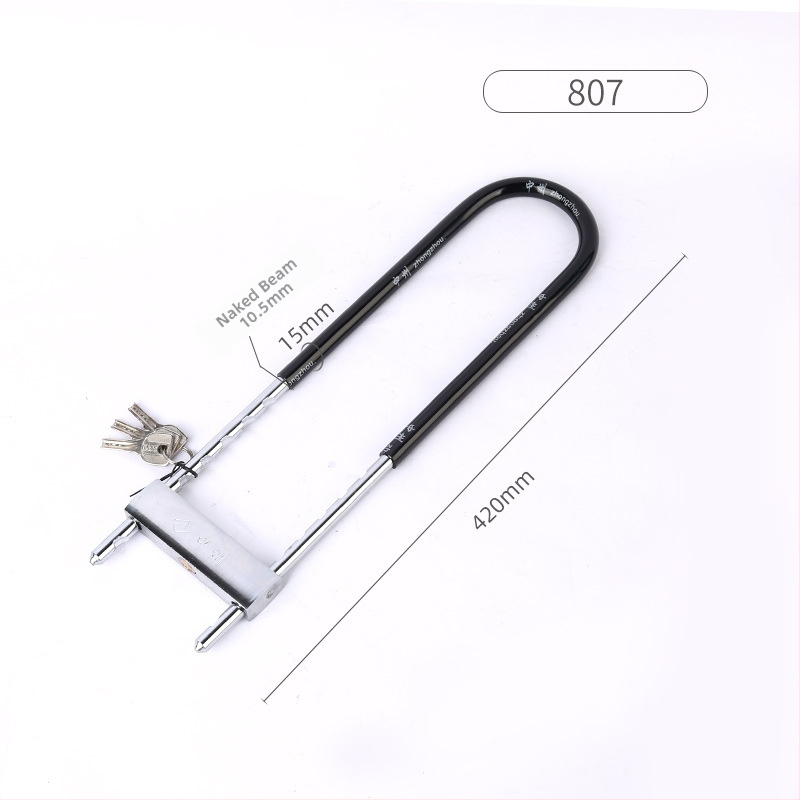 Κλειδαριά κωδικού σε U-σχήμα με διπλό άνοιγμα για γυάλινες πόρτες, με πλήρες μεταλλικό φινίρισμα, μάρκα Zhongzhou/Black Moon, μοντέρνος μινιμαλιστικός σχεδιασμός