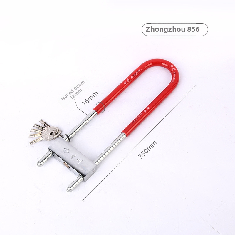 Κλειδαριά κωδικού σε U-σχήμα με διπλό άνοιγμα για γυάλινες πόρτες, με πλήρες μεταλλικό φινίρισμα, μάρκα Zhongzhou/Black Moon, μοντέρνος μινιμαλιστικός σχεδιασμός