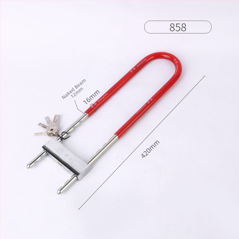 Κλειδαριά κωδικού σε U-σχήμα με διπλό άνοιγμα για γυάλινες πόρτες, με πλήρες μεταλλικό φινίρισμα, μάρκα Zhongzhou/Black Moon, μοντέρνος μινιμαλιστικός σχεδιασμός