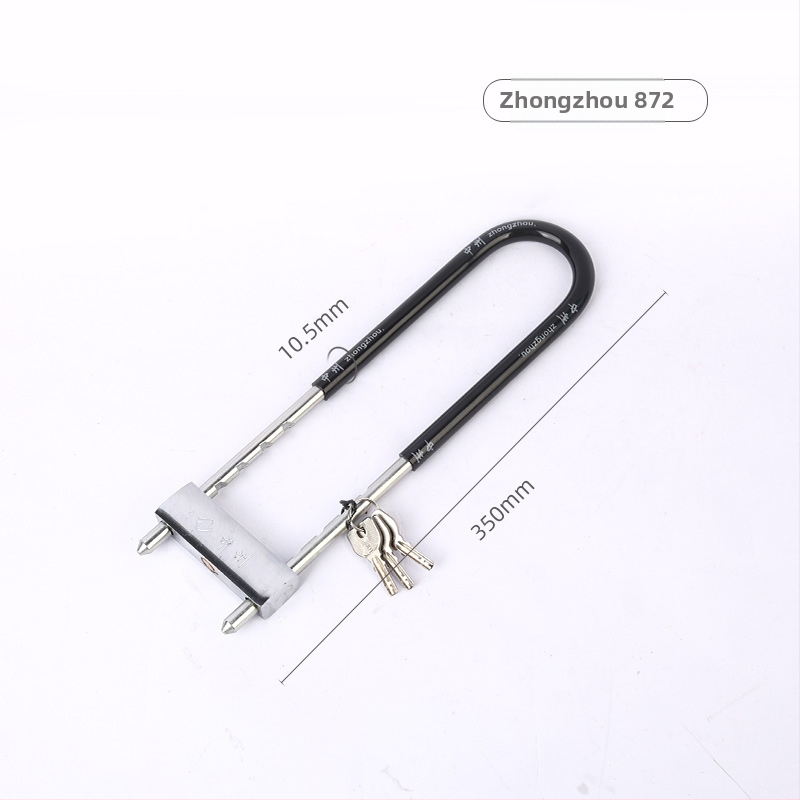 Κλειδαριά κωδικού σε U-σχήμα με διπλό άνοιγμα για γυάλινες πόρτες, με πλήρες μεταλλικό φινίρισμα, μάρκα Zhongzhou/Black Moon, μοντέρνος μινιμαλιστικός σχεδιασμός