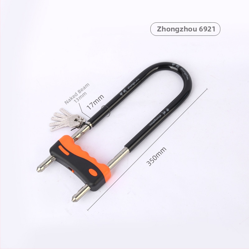 Κλειδαριά κωδικού σε U-σχήμα με διπλό άνοιγμα για γυάλινες πόρτες, με πλήρες μεταλλικό φινίρισμα, μάρκα Zhongzhou/Black Moon, μοντέρνος μινιμαλιστικός σχεδιασμός