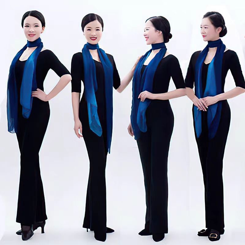 Női modern tánc edző szett - Modal anyag pamut bélésével; négy évszakos viselet; alkalmas a színpadra, néptáncra, Yangko-ra és társastáncra