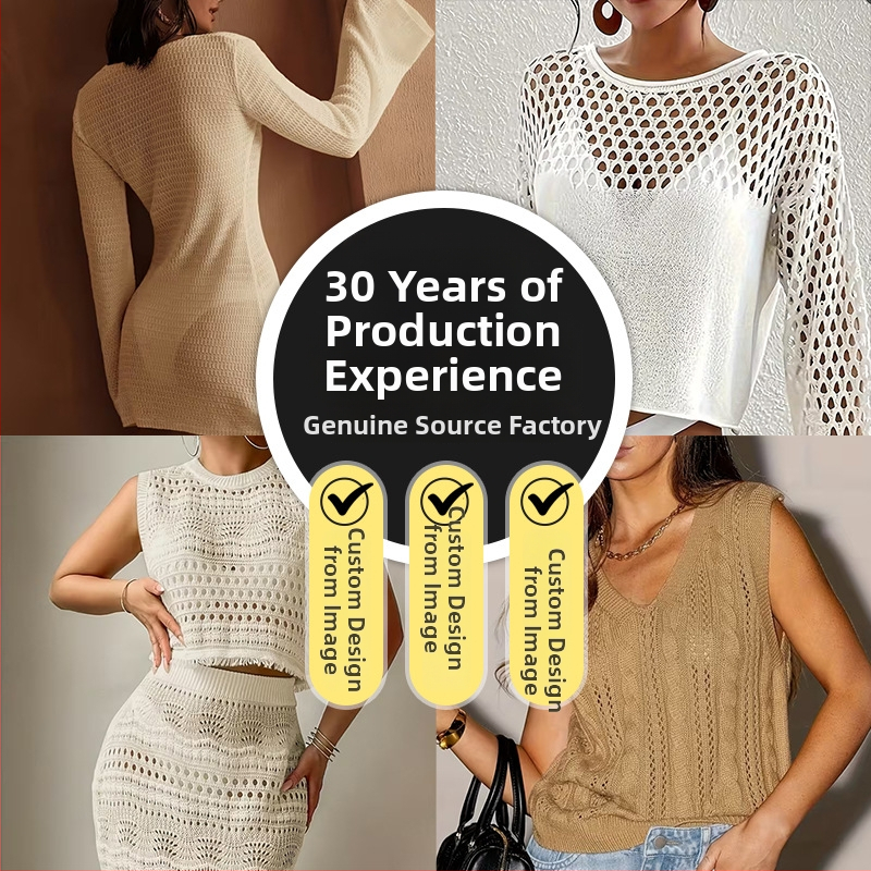 Kötött, nélküli ujjú mellény kockás mintával – poliészter, kerek nyak, szabályos hossz, retro stílus