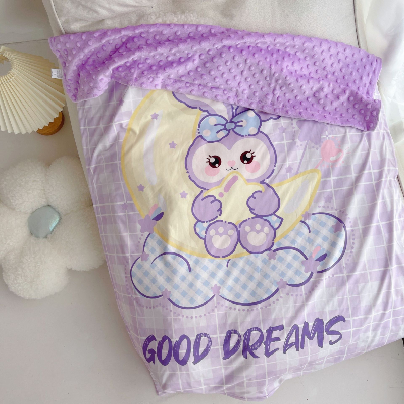 Παιδική κουβέρτα από 100% βαμβάκι, με σχέδιο ζώων και κινούμενων σχεδίων, για ηλικίες 3–8 ετών, ασφάλεια Κατηγορίας A, κατάλληλη για όλες τις εποχές