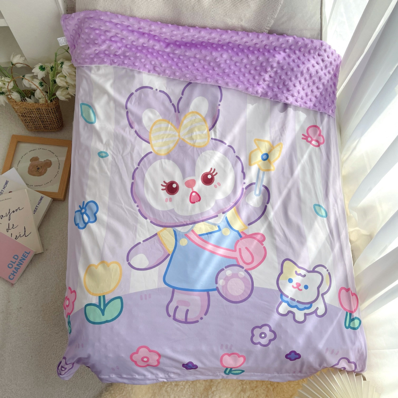 Παιδική κουβέρτα από 100% βαμβάκι, με σχέδιο ζώων και κινούμενων σχεδίων, για ηλικίες 3–8 ετών, ασφάλεια Κατηγορίας A, κατάλληλη για όλες τις εποχές