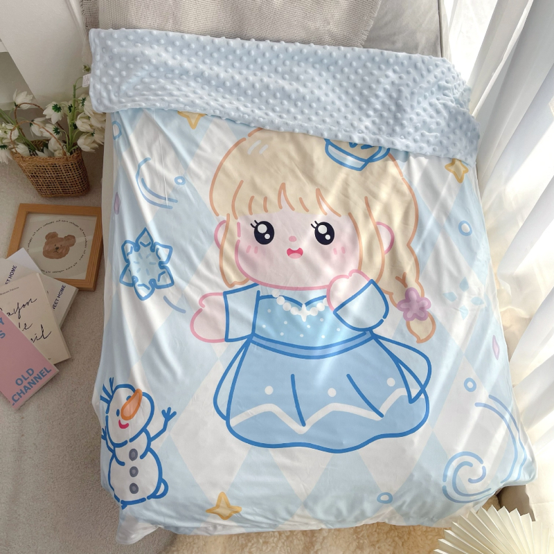 Παιδική κουβέρτα από 100% βαμβάκι, με σχέδιο ζώων και κινούμενων σχεδίων, για ηλικίες 3–8 ετών, ασφάλεια Κατηγορίας A, κατάλληλη για όλες τις εποχές