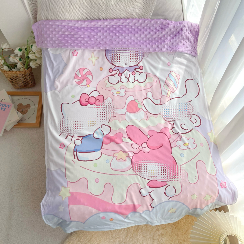 Παιδική κουβέρτα από 100% βαμβάκι, με σχέδιο ζώων και κινούμενων σχεδίων, για ηλικίες 3–8 ετών, ασφάλεια Κατηγορίας A, κατάλληλη για όλες τις εποχές