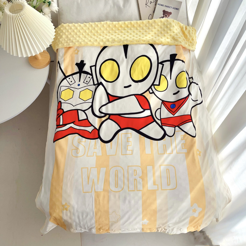 Παιδική κουβέρτα από 100% βαμβάκι, με σχέδιο ζώων και κινούμενων σχεδίων, για ηλικίες 3–8 ετών, ασφάλεια Κατηγορίας A, κατάλληλη για όλες τις εποχές