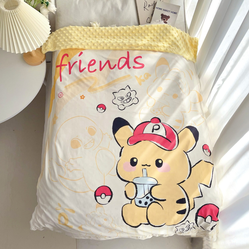 Παιδική κουβέρτα από 100% βαμβάκι, με σχέδιο ζώων και κινούμενων σχεδίων, για ηλικίες 3–8 ετών, ασφάλεια Κατηγορίας A, κατάλληλη για όλες τις εποχές