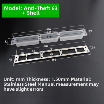 Ajtózár vezetőlemez – rozsdamentes acél, modell Guide Plate, Jin Xiduo, ajtózárakhoz