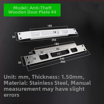 Ajtózár vezetőlemez – rozsdamentes acél, modell Guide Plate, Jin Xiduo, ajtózárakhoz