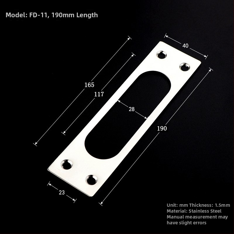 Ajtózár vezetőlemez – rozsdamentes acél, modell Guide Plate, Jin Xiduo, ajtózárakhoz