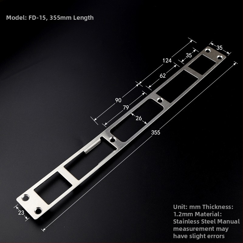 Ajtózár vezetőlemez – rozsdamentes acél, modell Guide Plate, Jin Xiduo, ajtózárakhoz