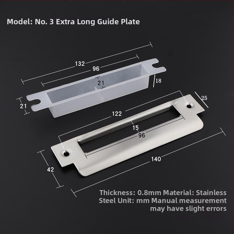 Ajtózár vezetőlemez – rozsdamentes acél, modell Guide Plate, Jin Xiduo, ajtózárakhoz