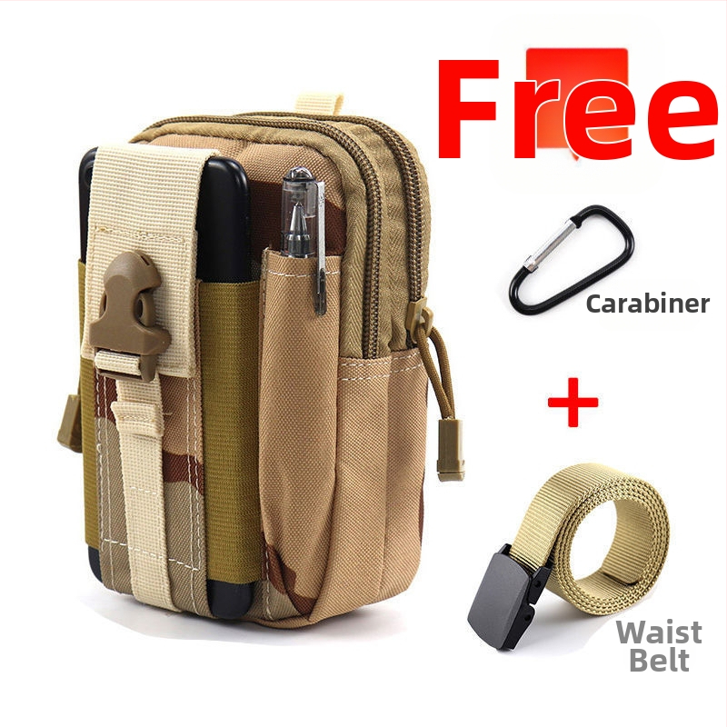 Geantă talie tactică pentru telefon, multifuncțională, din pânză Oxford, pentru ciclism