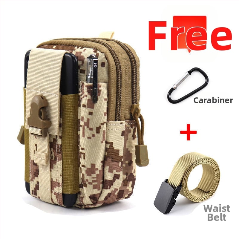 Geantă talie tactică pentru telefon, multifuncțională, din pânză Oxford, pentru ciclism