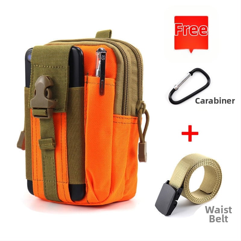 Geantă talie tactică pentru telefon, multifuncțională, din pânză Oxford, pentru ciclism