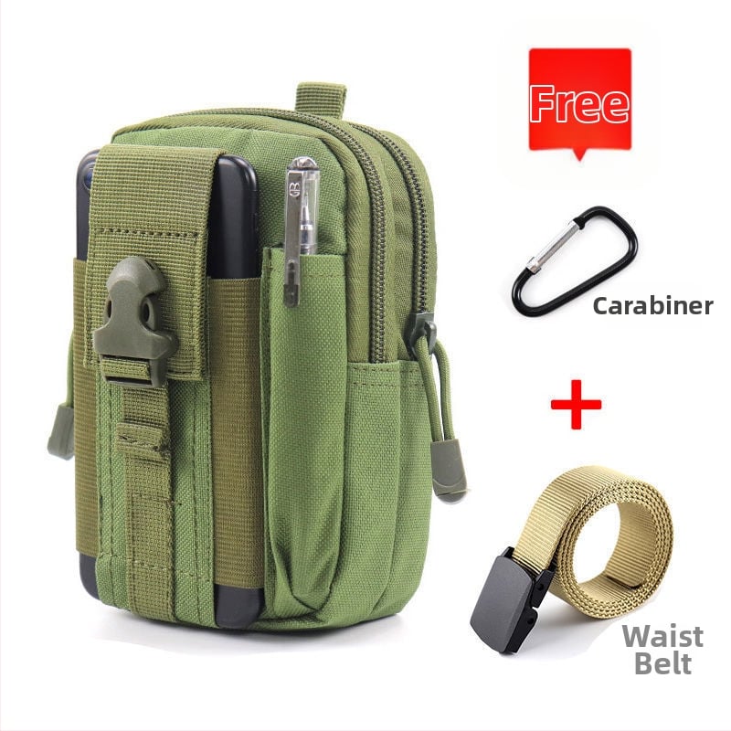 Geantă talie tactică pentru telefon, multifuncțională, din pânză Oxford, pentru ciclism